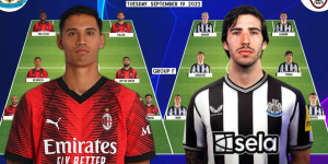 ac milan vs newcastle united f.c. lineups