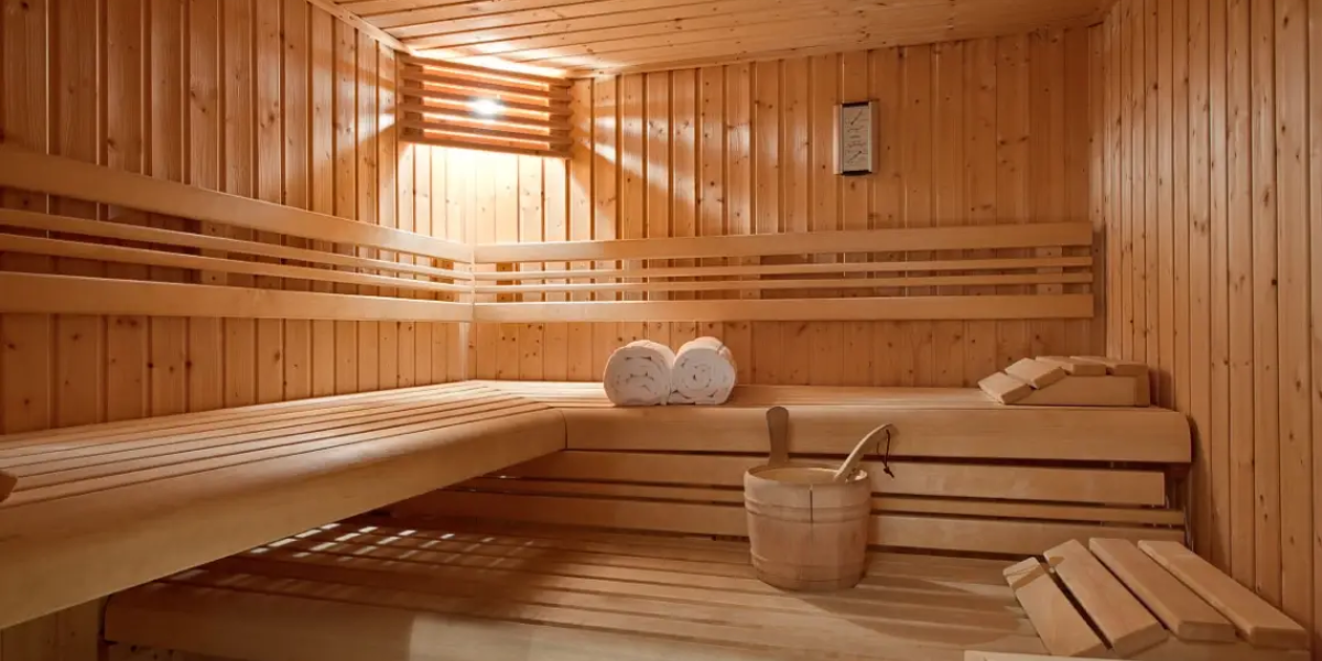 fitness center with sauna