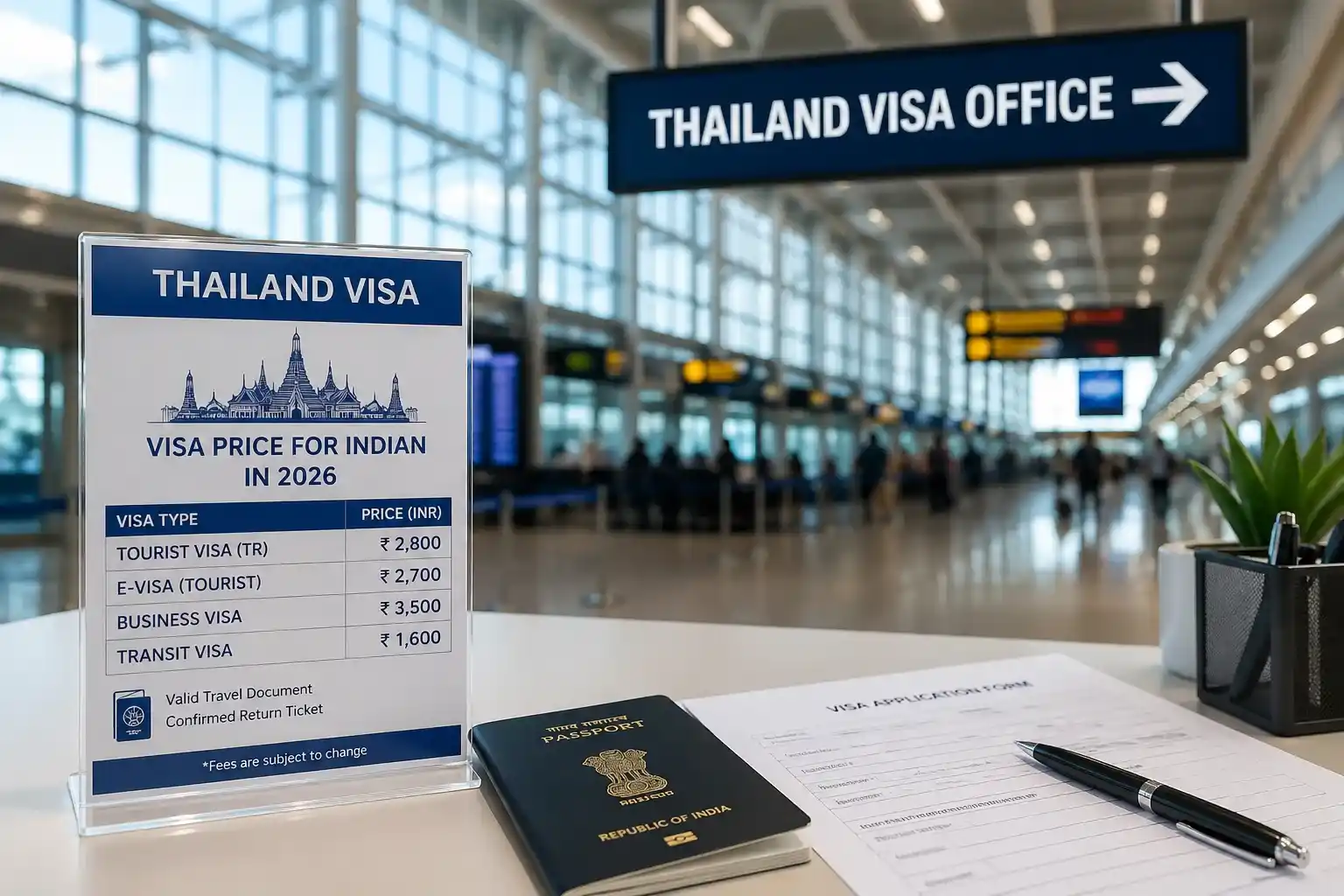 Thailand Visa Price for Indian in 2026 Visa Charges and Fee Guide