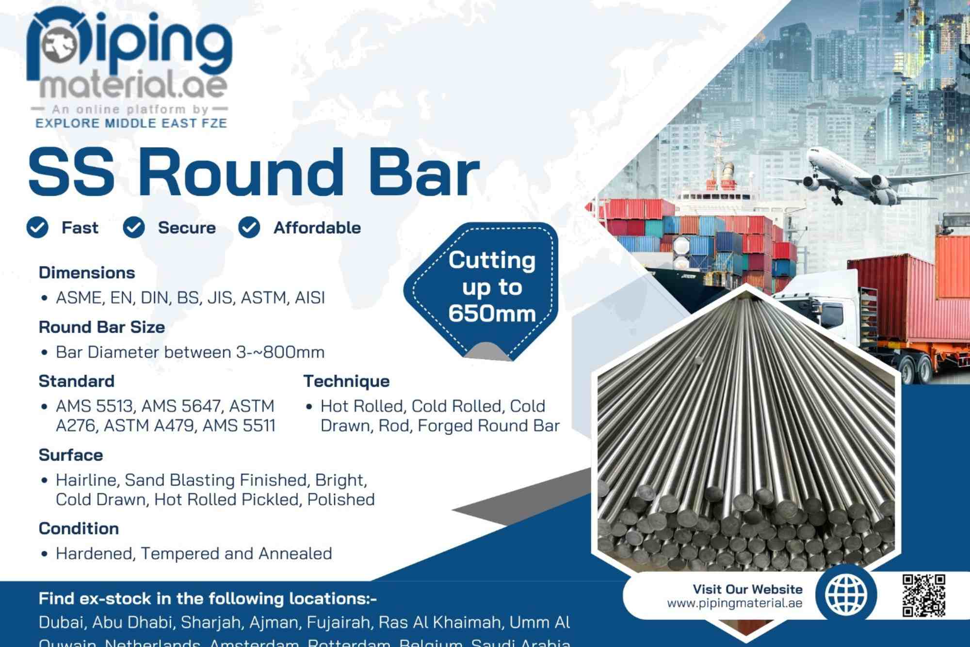 Everything You Need to Know About SS Round Bar for Manufacturing Turn on screen reader supportBanner hidden To enable screen reader support, press Ctrl+Alt+Z To learn about keyboard shortcuts, press Ctrl+slash