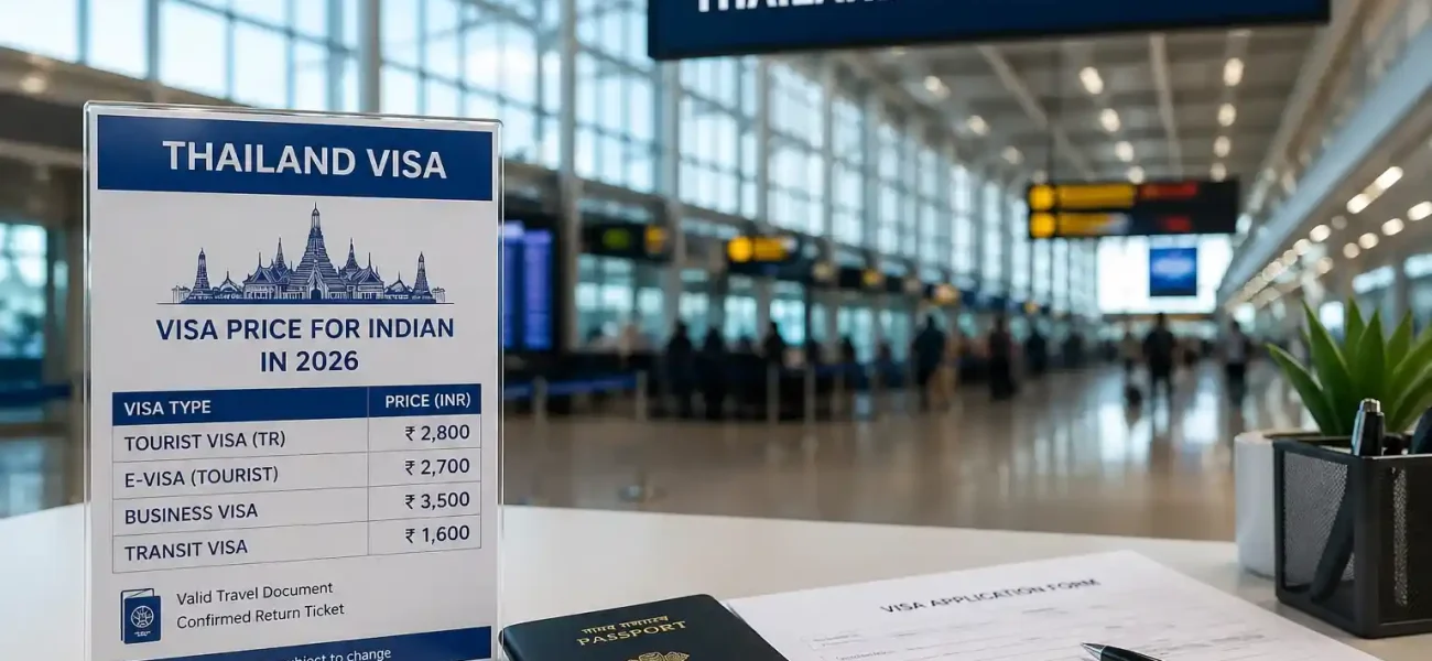 Thailand Visa Price for Indian in 2026 Visa Charges and Fee Guide